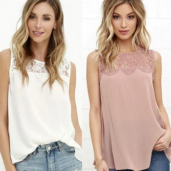 

Women Lady Sleeveless Solid Color Round Collar Vest Top for Summer Party NYZ Shop