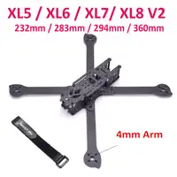 3K Full Carbon Fiber XL5 V2 232mm XL6 V2 283mm XL7 V2 294mm XL8 360mm True X w/ 4mm arm Freestyle Frame for FPV Racing Quad
