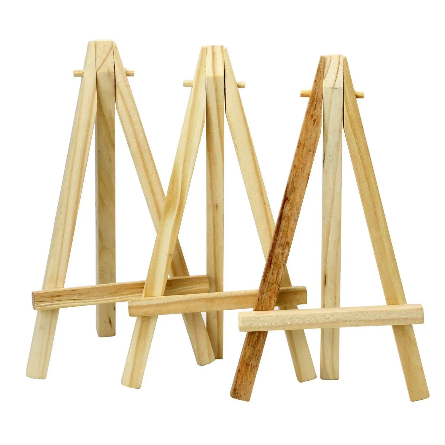 Mini 6 inch Tall Wooden Easels Artistic Projects Photo Name Menu Holder