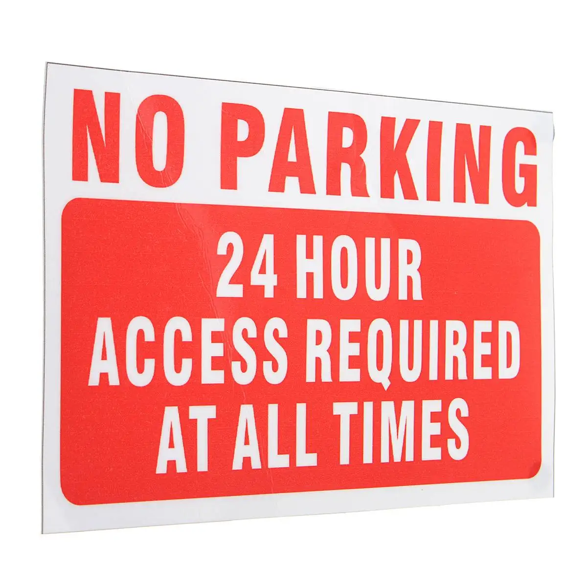 

5PCS Waterproof NO Parking At Any Time Warning Sign Vinyl Decal Sticker Safety Warning Sticker NO Parking Warning Sign Stickers