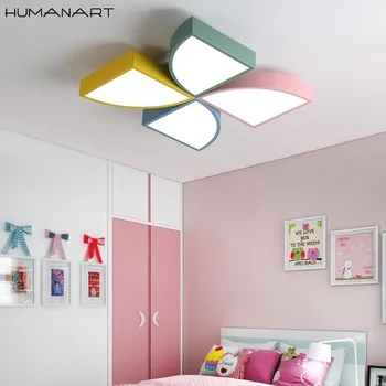 

Children's Room Lamp Windmill LED Ceiling Light Simple Modern Boys And Girls Cartoon Macarons Nordic Bedroom Lamps