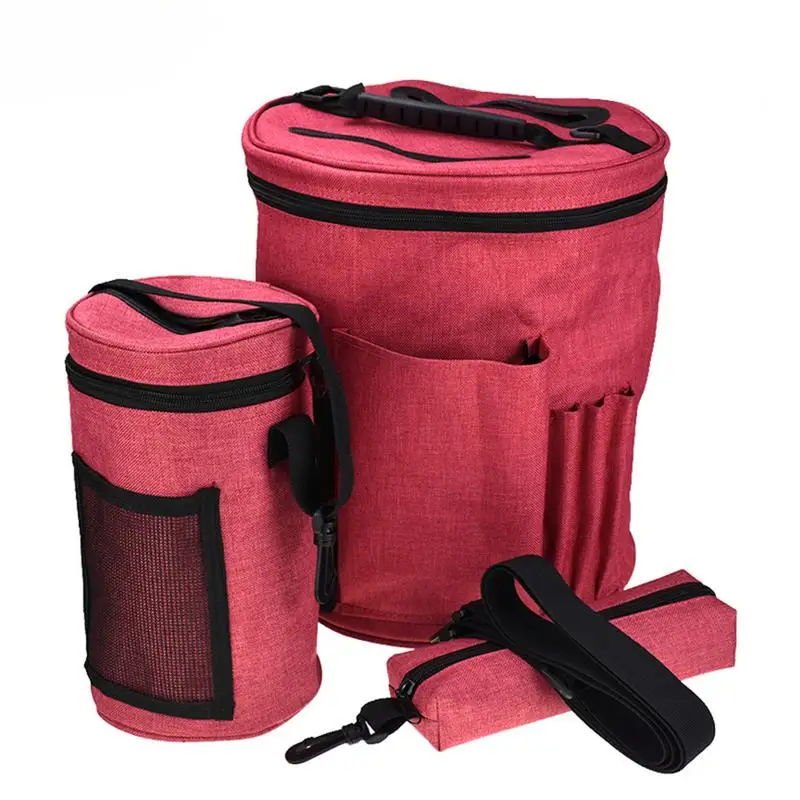 

DIY Knitting Storage Bag Crochet Woolen Storage Basket High-quality Oxford Cloth Double Stitches Quick Delivery