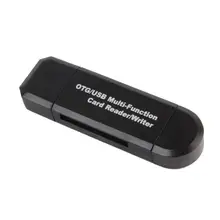 ALLOYSEED YC-310 2в1 Многофункциональный USB кардридер Micro USB OTG к USB2.0 высокоскоростной адаптер