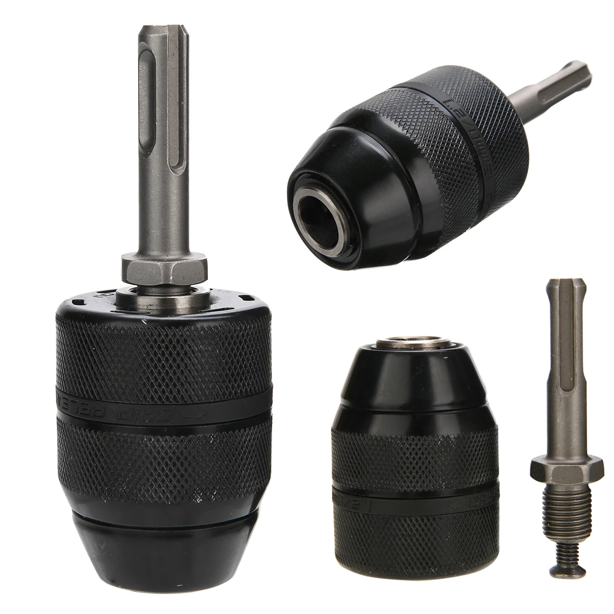 2-13mm 1//2 Spiral Drill Plastic ChucK w//h SDS Shaft Adaptor Keyless Heavy Duty