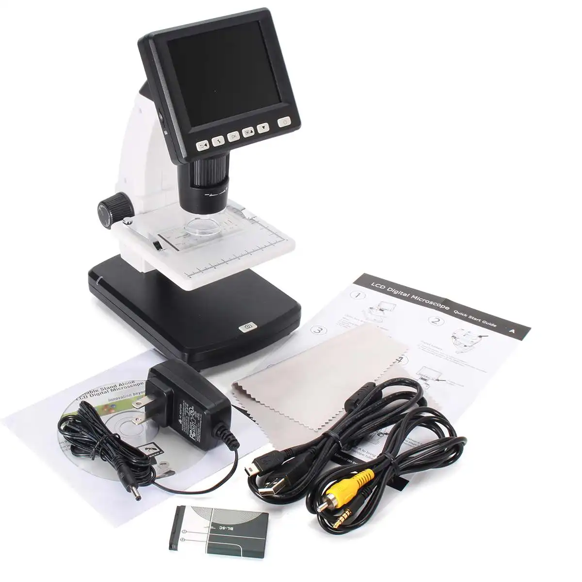 

Digital 3.5'' LCD Microscope 5.0 Megapixel Image Sensor USB 500X Magnifier Industrial Inspection Optical Instruments Tools