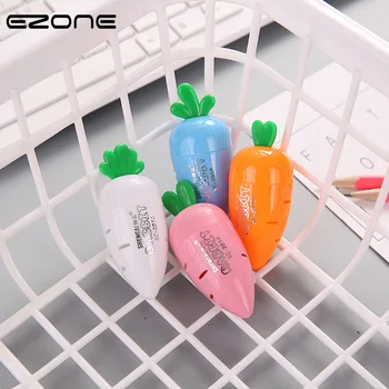 

EZONE 1PC Carrot Pencil Sharpener Creative Kawaii Carrot Shape Girl Favors Stationery Color Random Student Cute Pencil Sharpener