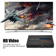 HD ТВ игровая коробка для видеозахвата 1080P с пультом дистанционного управления Карта видеозахвата US/UK/EU Plug 110-240 горячая распродажа
