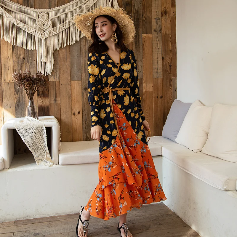 

The new spring dress joker cultivate one's morality show thin long sleeve V