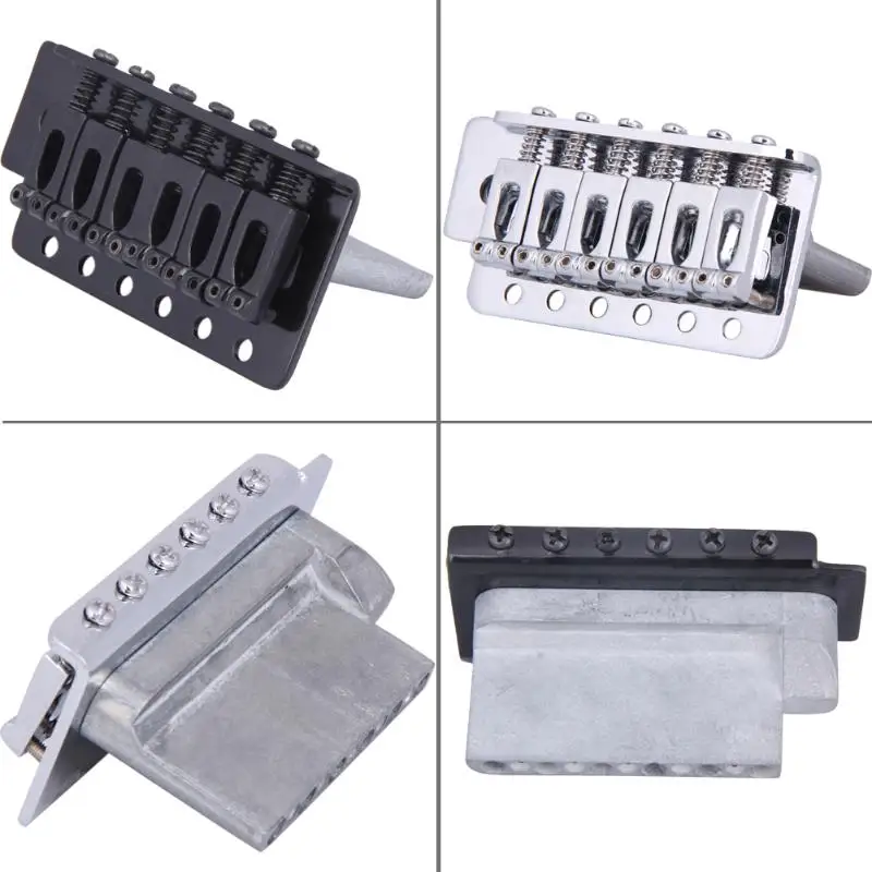 New Zinc Alloy Bridge Set Midi Keyboard Replacement Standard Tremolo Black Silver Mixer Audio Strat Electric Guitar Accessories|Детали и