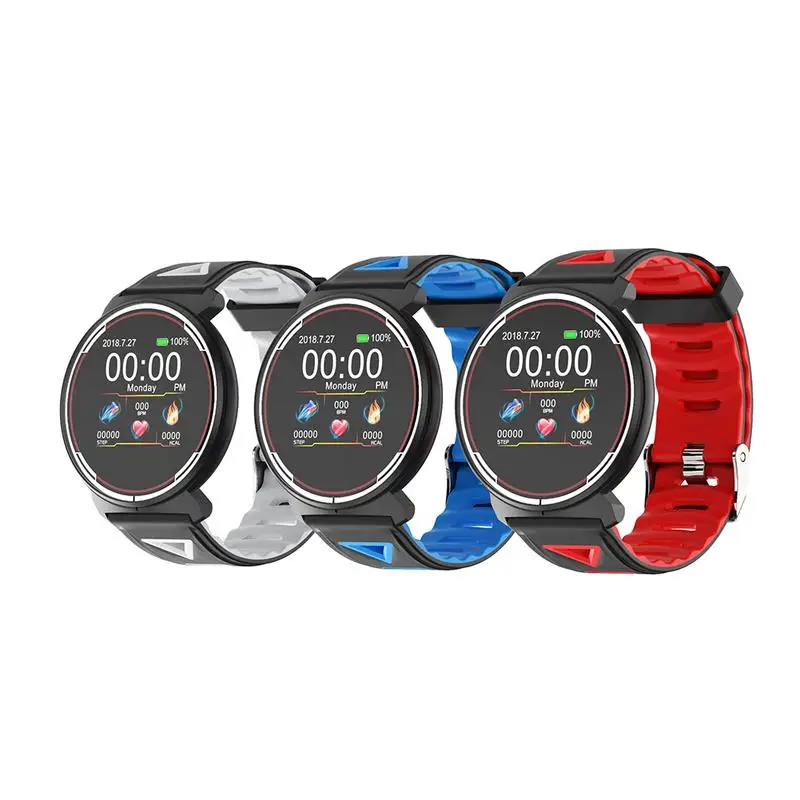 

Smart Bracelet Full Touch Health Monitoring IP68 Waterproof Sports Fitness Tracker Blood Pressure Compatible For Android IOS