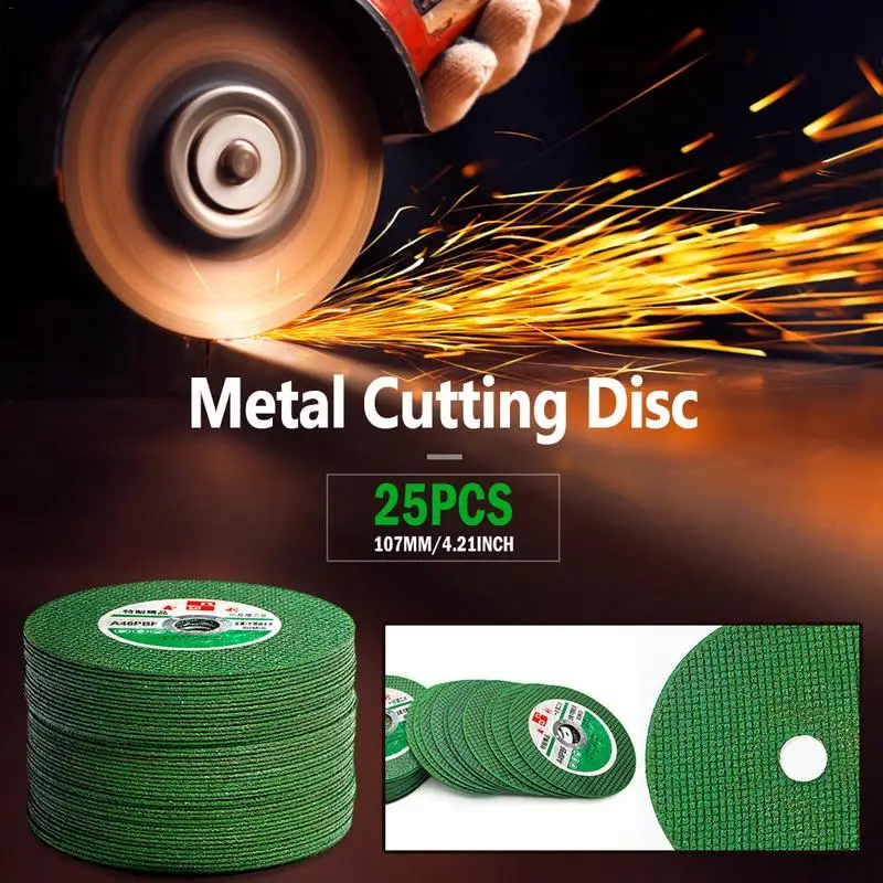 25PCS Cutting Discs 100 Angle Grinder Stainless Steel Metal Grinding