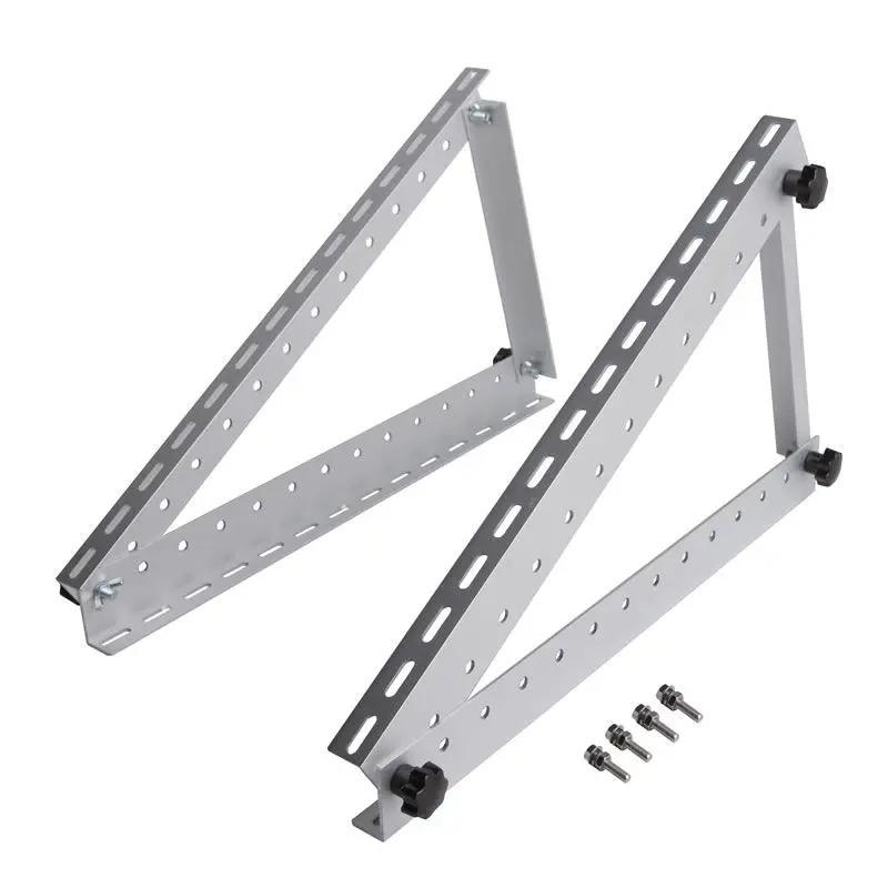 

Metal 100W Solar Panel Mounting Bracket Set Porous triangular bracket Aluminum Roof Carvan Solar System installation accessories