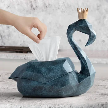Flamingo Figurine Tissue Box