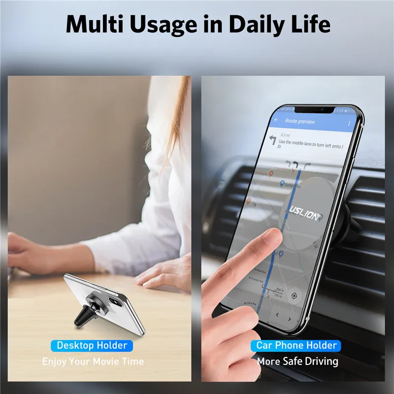  Magnetische Magnetische Telefon Halter Auto Für iPhone X XS MAX Air Vent Halterung Halter Für Telef