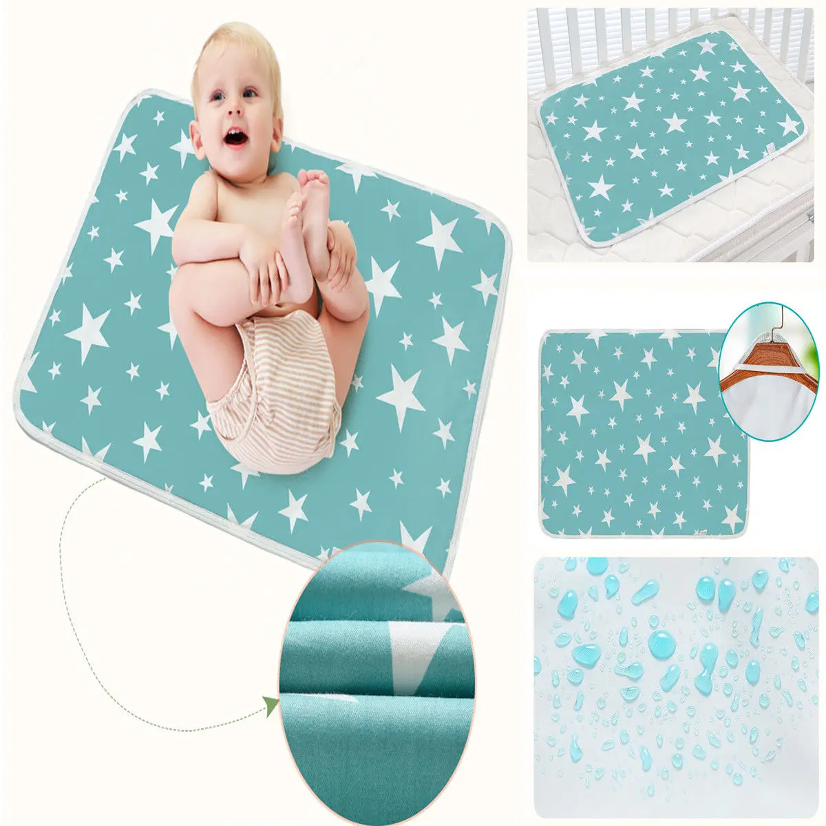 Washable Newborn Baby Mattress Breathable Supplies Waterproof Crib ...