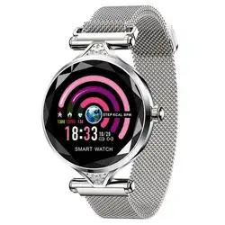 Женские Модные умные часы Bluetooth шагомер Heart casual Rate Monitor сенсорный экран Смарт-часы Руководство пользователя
