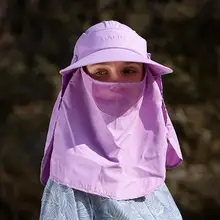 Съемная Quick-сушащиеся шторы шляпу ВС защитной Лето Открытый Восхождение Пеший Туризм Sunhats с маска Крышка солнце ведро шапки