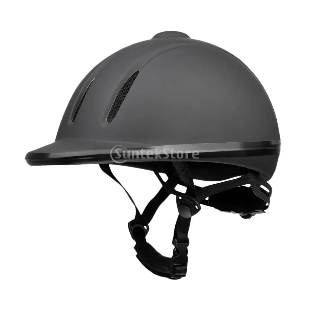 Lightweight Ventilated Adjustable Safety Horse Riding Hat/ Helmet Equestrian Protective Gear S/M/L/XL Black