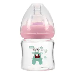 Принцесса Русалка бутылочка с соской новый творческий младенческой кремнезема бутылки ребенка широкий стеклянная бутылка мать и младенец