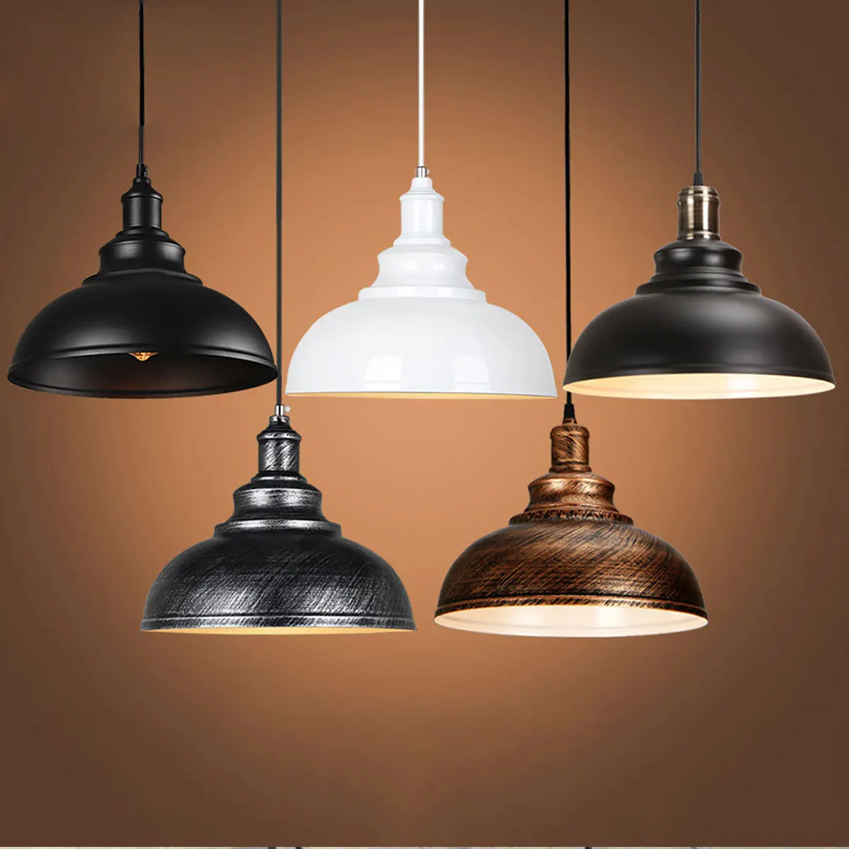 

Vintage Retro Light Lamp Industrial Loft Iron Chandelier Fixture ndustrial Design Edison Bulb Antique Lampshade