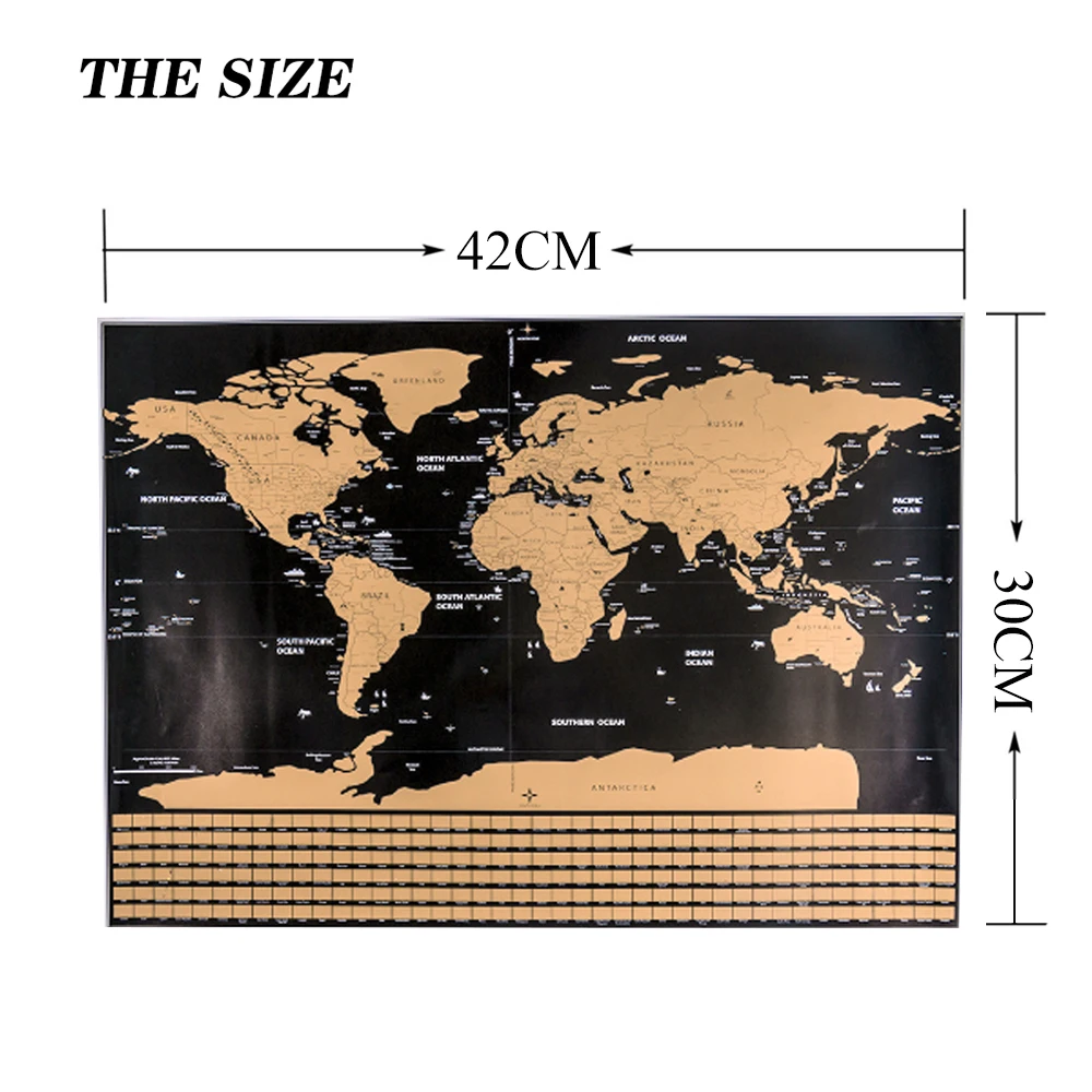 Карта мира, Скретч Карта мира, карта путешествия, плакат, медная фольга, персональный журнал, журнал небольшого размера с цилиндрической упаковкой