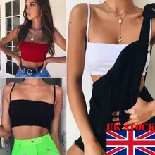 Летняя Женская Bob Bralet Свободная блузка повседневный укороченный топ однотонные топы на бретелях футболка пляжная одежда