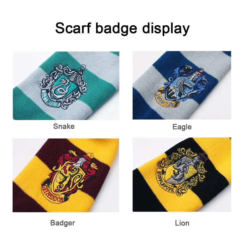 Harri Potter Scarf Gryffindor/Slytherin/Hufflepuff/Ravenclaw Harry's Scarves Carnaval Costumes For Kids Christmas Gift Boy Girl Harri Potter Scarf Gryffindor/Slytherin/Hufflepuff/Ravenclaw Harry's Scarves Carnaval Costumes For Kids Christmas Gift Boy Girl