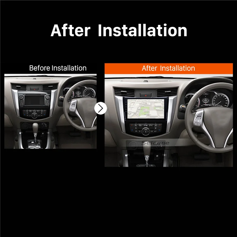 Seicane Android 8 1 10 &quotGPS автомобильное радио 2 Din для Nissan NAVARA Frontier NP300 2011 2012 2013 2014 2015 2016 Wifi