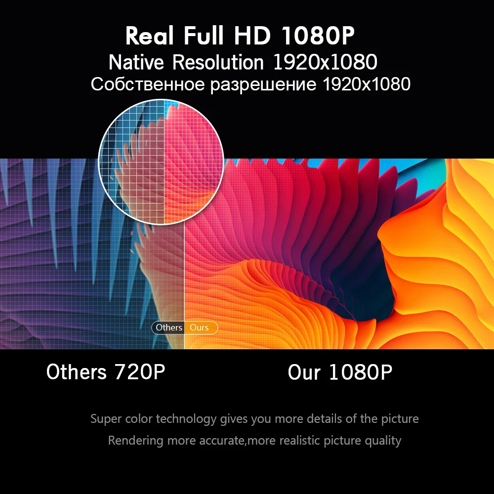 BYINTEK MOON M1080 Smart Android WIFI FULL HD 1080P Portable LED Mini Projector 1920x1080 LCD Video Option For Iphone SmartPhone