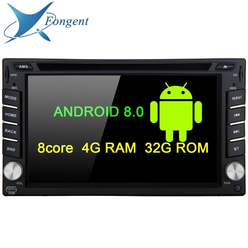 

6.2" Android 8.0 Universal 2 Double din Car Android Unit DVD Multimedia Player Auto Stereo GPS Navigator Audio Radio Turner 4G