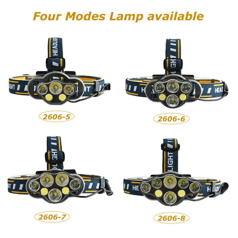 Новый светодиодный фонарь COB 20000lm + налобный T6 8 режимов USB Кемпинговый 5/6/7/8