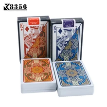 K8356 пластиковые игральные карты техасский холдем покер карты узкий бренд ПВХ покер доска игры водонепроницаемый носимый мост можно мыть