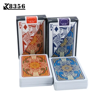 

K8356 Plastic Playing Cards Texas Hold'em Poker Cards Narrow Brand PVC Poker Board Games Waterproof Wearable Bridge Can Washed