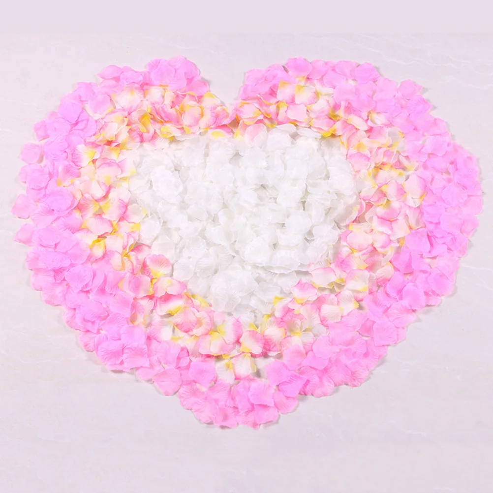 1000 шт Искусственный цветок из шелка лепестки роз для вечерние день Святого Валентина Свадебный цветок невесты Декор