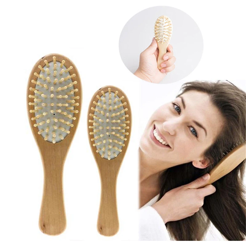 

2019 New Fashion High Quality Wood Massage Comb Hair Brushes Hair Care SPA Massager Bamboo Cushion Anti-static Hair Brush Comb