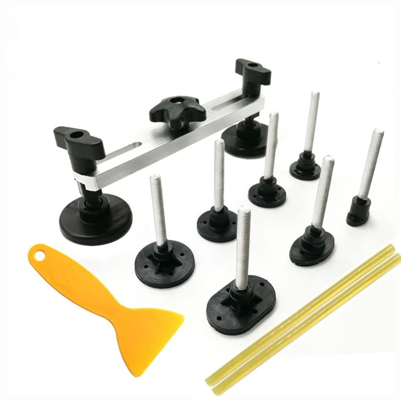 

Auto Repair Tool Set dent Tool Kit Paintless Dent Removal Car Body Repair Kit Pulling Bridge Dent Puller Adhesive Glue Removal