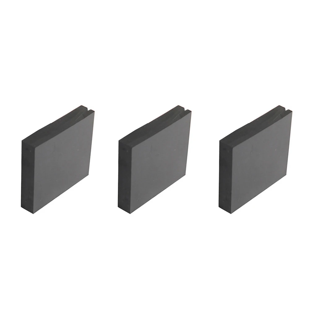 

3PCS Premium Black Pads Durable Rubber Blocks Table Cushion Furniture Standing Pot Feet Moving Box Supplies for Buffering Shock