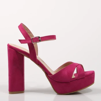 

REBECCA HOPE STRAPPY PLATFORM SANDALS FUXIA Fuxia Suede Split Platform Women-Fuxia FLIPS FLOPS Woman 69026