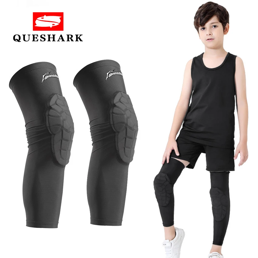 

Teenagers Soccer Basketball Long Honeycomb Kneepad Kids Skating Elbow Pads Climbing Training Running Knee Brace Support Protect