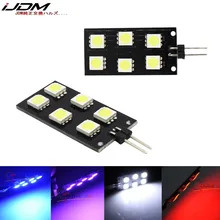 IJDM de la motocicleta del coche 12V 12V CANBUS Error gratuito 5050-SMD LED para 2008-2015 Audi A4 S4 B8 luz interior suelo luces blanco rojo azul