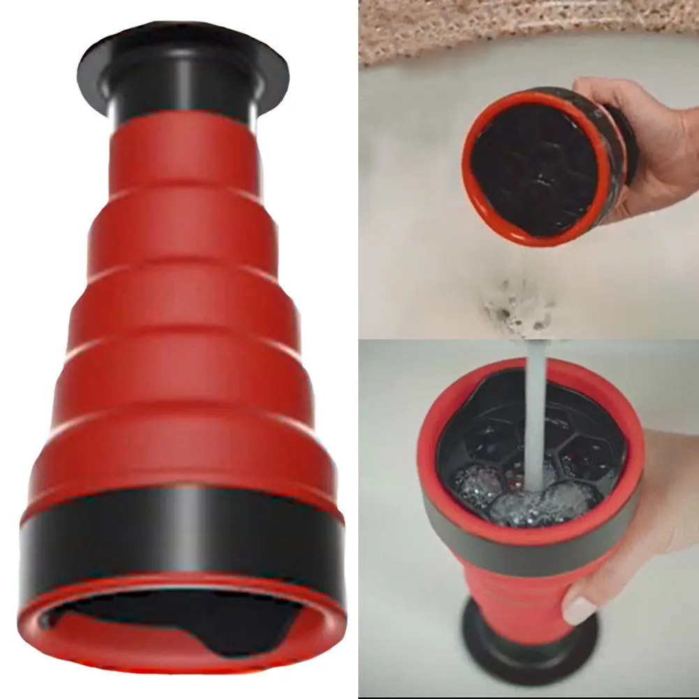 Clog Cannon High Pressure Manual Powerful Sink Cleaner Pipeline Kitchen