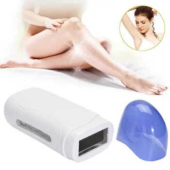 

Electric Epilator Hair Removal Wax Heater Depilatory Cartridge Roller Wax Warmer Machine With Side Window Handy Body Beauty Care