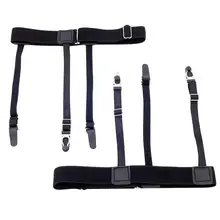 30 пар для мужчин Рубашка Остается подвязки эластичный нейлон регулируемый скольжения держатели рубашка складка-водоотталкивающий ремень стремя стиль подтяжки