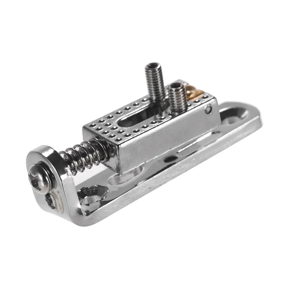 Replacement Roller Bridge Single Saddles Guitar Bridge Saddle Set with Screws and Wrench for