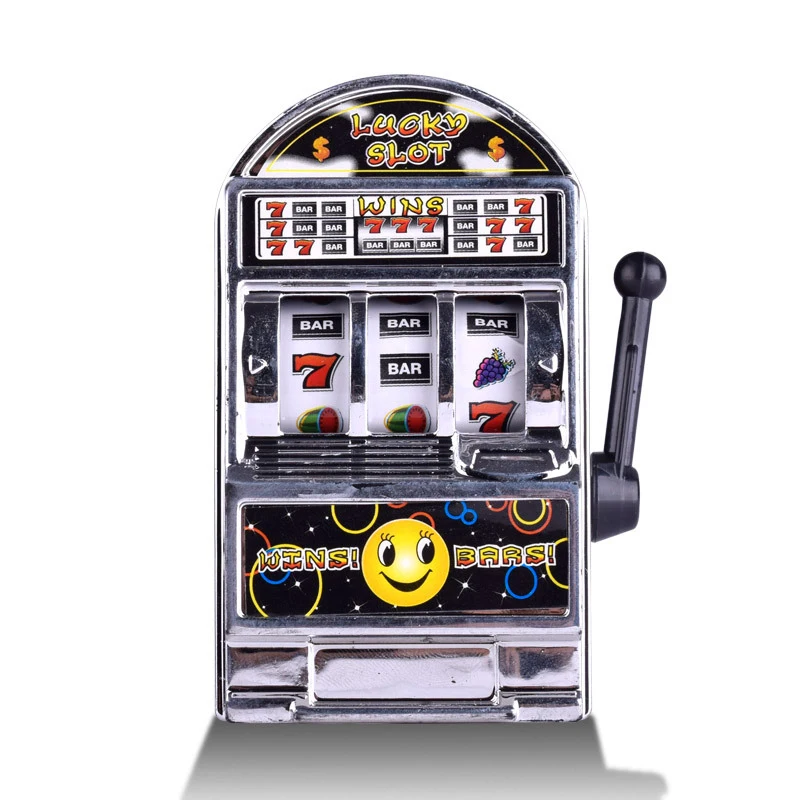 

1PS Lucky Jackpot Mini Slot Machine Antistress Educational Toys for Children Games Birthday Gifts Kids Safe Machine Bank Replica