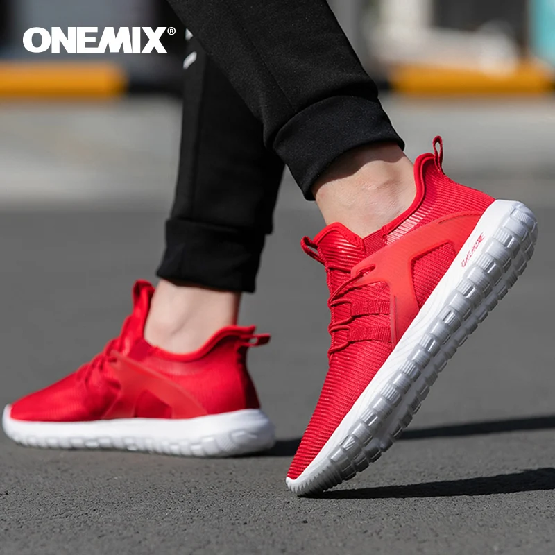 ONEMIX الرجال حذاء كاجوال 2019 خفيفة الهواء مريحة يعزز رياضية للجنسين الرياضة تنس أحذية النساء المشي اللياقة البدنية الأحذية