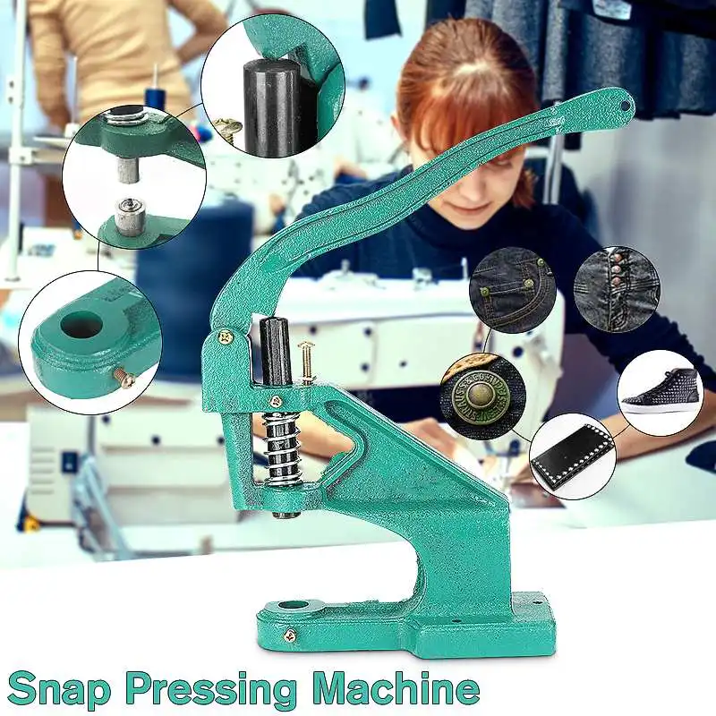

1PC Manual Hand Pressure Snap Pressing Machine Clamp Snap Clip On Tool Metal Snap Pressing Button Machine
