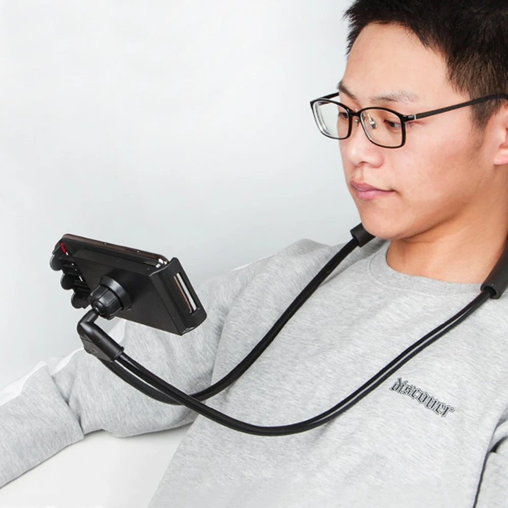 Держатель для телефона Lazy Neck iPhone x xiaomi настольная подставка с вращением на 360