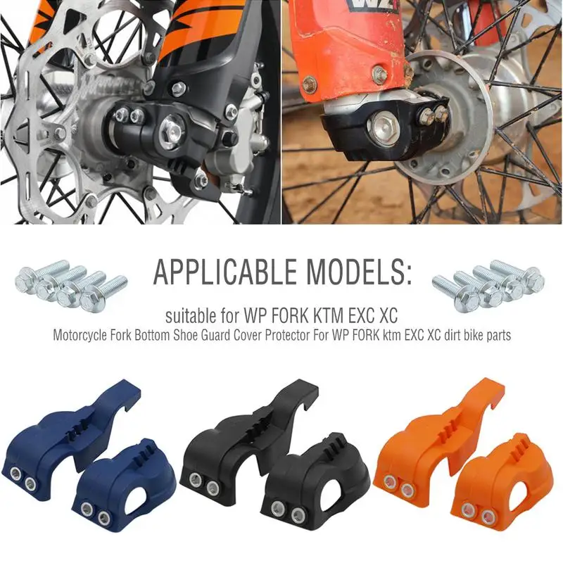 

1 set Motorcycle Fork Bottom Shoe Guard Cover Protector for WP FORK KTM EXC XC Dirt Bike Parts