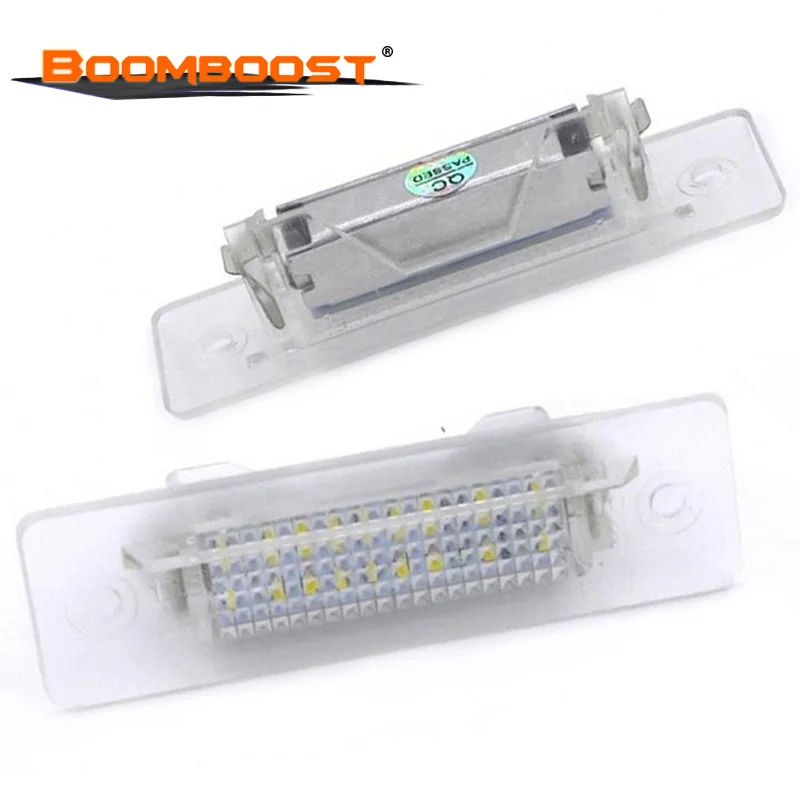 

2pcs Car LED Number License Plate Light Lamp Transparent Frame 18LED 3528SMD Fit For Porsche Cayenne 996 986/911 Carreravo